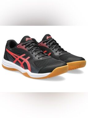 ASICS Upcourt 5 Men's Size 10.5 Black/Classic Red Indoor Court Volleyball Shoes